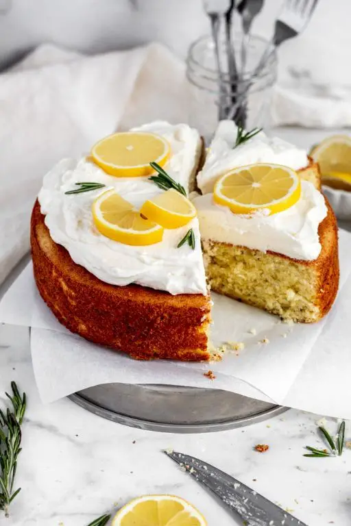 Rosemary Infused Olive Oil Cake