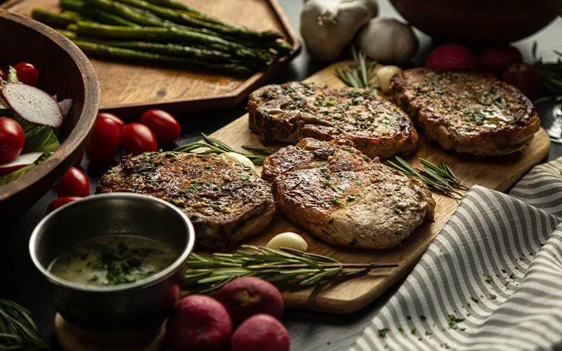 Rosemary and Thyme Baked Pork Chops