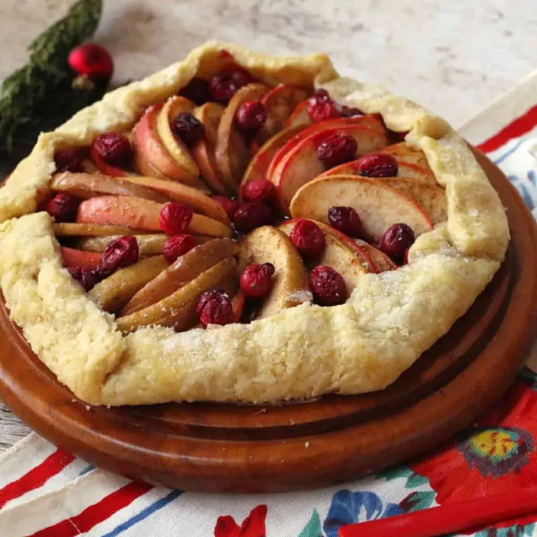 Rustic Cranberry Apple Galette