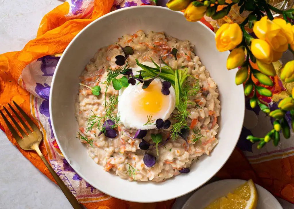 Salmon Breakfast Risotto