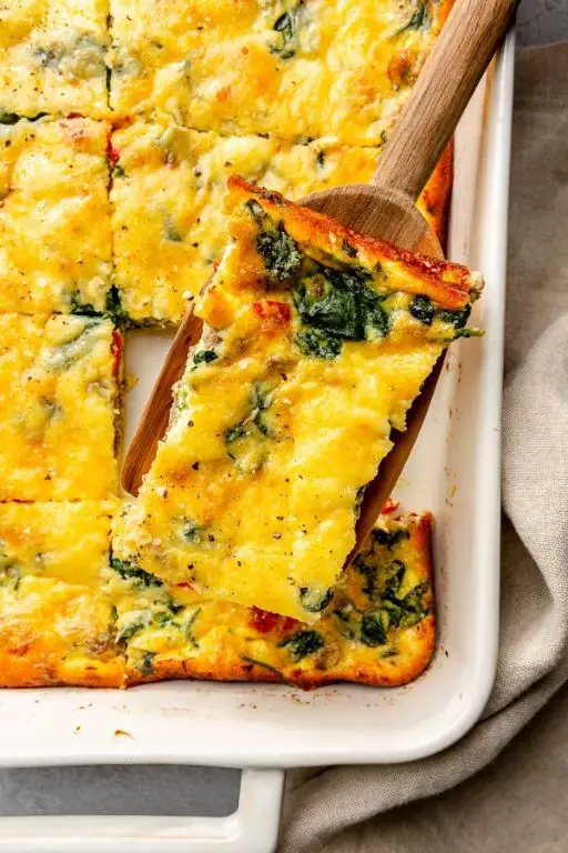 Sausage and Spinach Breakfast Casserole