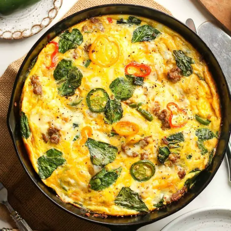 Sausage and Spinach Frittata