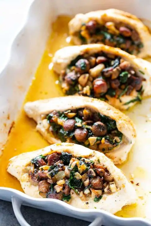 Sausage and Spinach Stuffed Chicken Breast