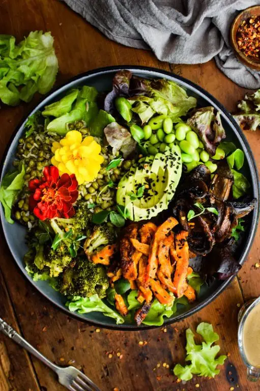 Sesame Ginger Wilted Lettuce Bowl