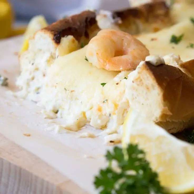 Shrimp Scampi Stuffed French Bread