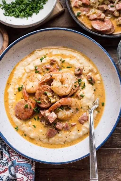Shrimp and Grits with Andouille Sausage