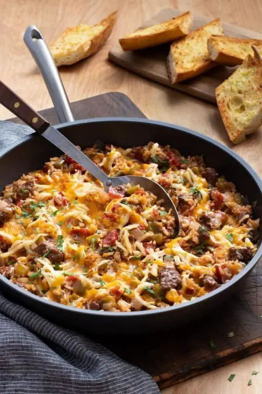 Skillet Hamburger and Rice