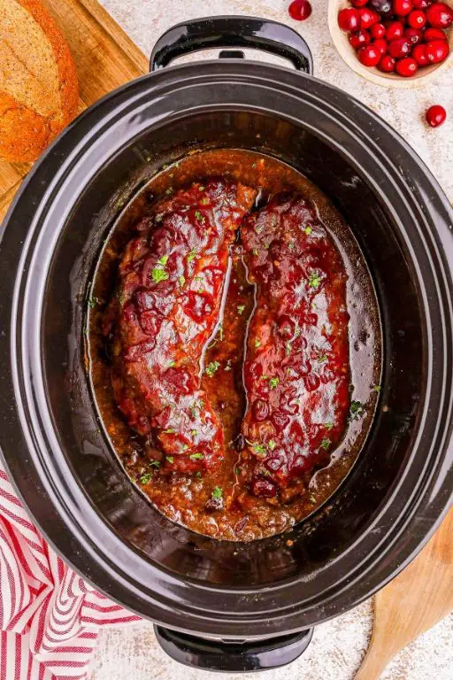 Slow Cooker Cranberry Pork Roast
