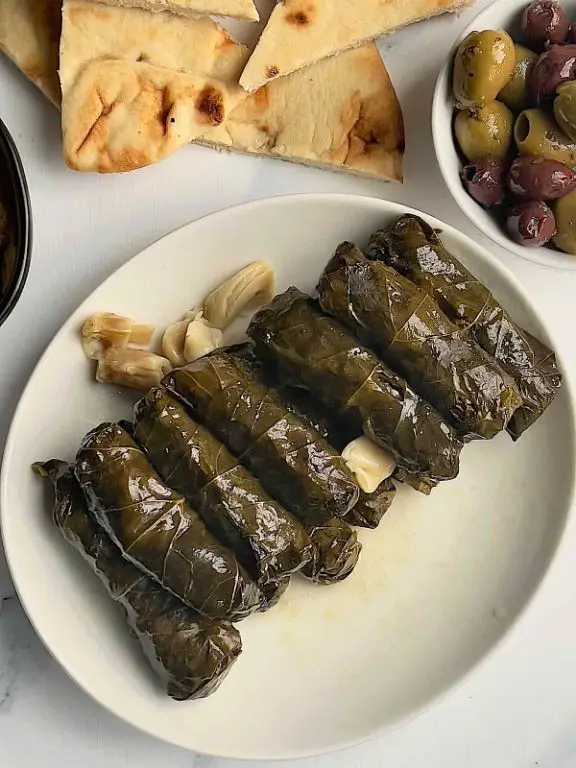 Slow Cooker Stuffed Grape Leaves with Rice and Herbs
