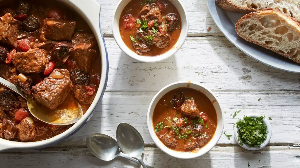 Slow-Cooked Beef Stew with Prunes
