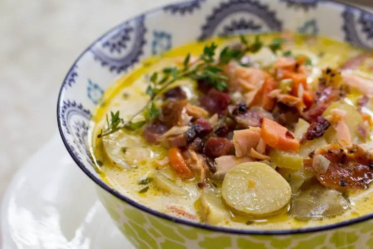 Smoked Salmon Chowder with Traeger Flavor
