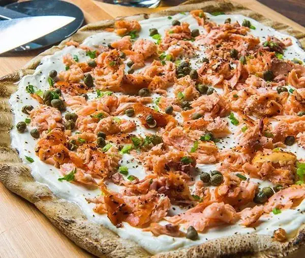 Smoked Salmon Flatbread on Traeger