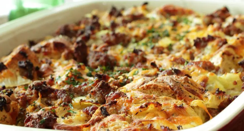 Smoked Salmon and Dill Savory Bread Pudding