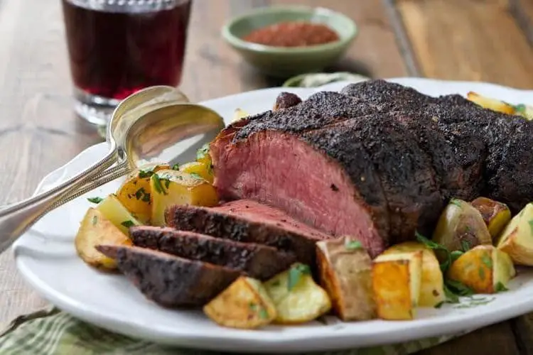 Smoked Sirloin Tip Roast with Coffee Rub