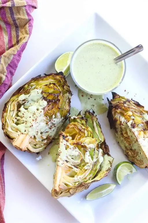 Smoky BBQ Cabbage Wedge with Ranch Drizzle