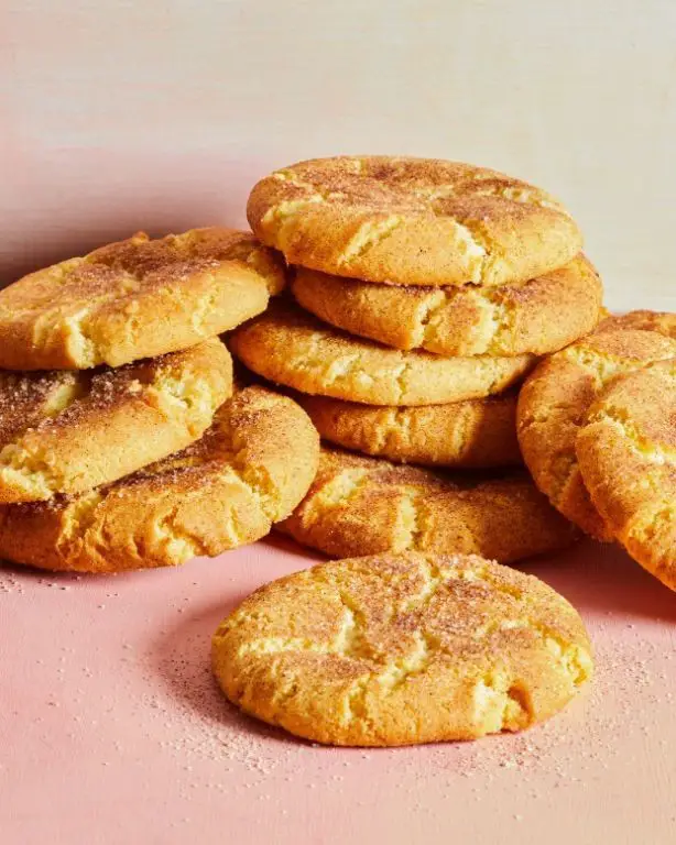 Snickerdoodle Air Fryer Cookies with Cinnamon Sugar