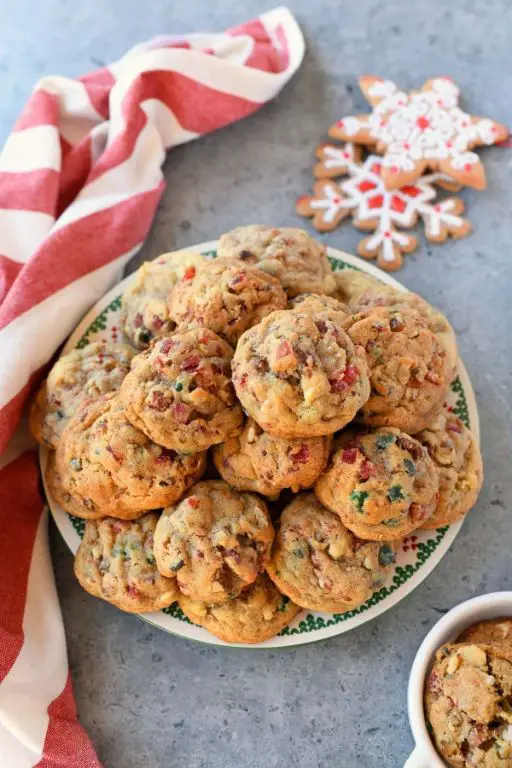 Soft and Chewy Fruitcake Cookies