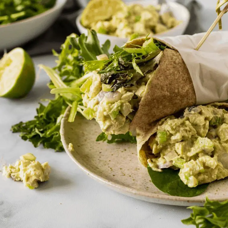 Spicy Avocado Chicken Wrap with Greek Yogurt Dressing