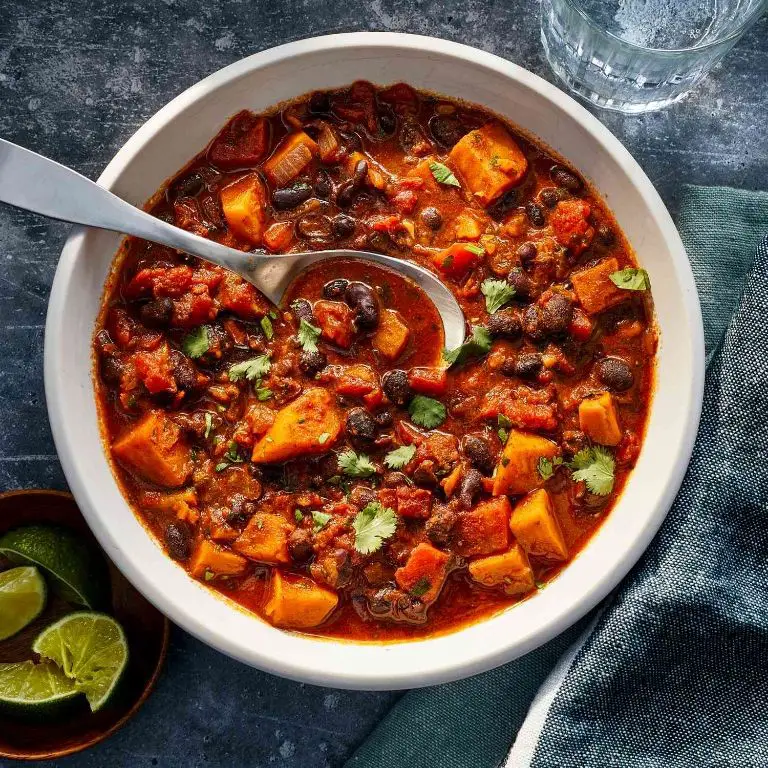 Spicy Black Bean and Sweet Potato Stew