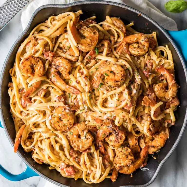 Spicy Blackened Shrimp Pasta