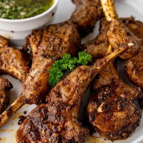 Spicy Cajun Air Fryer Lamb Chops