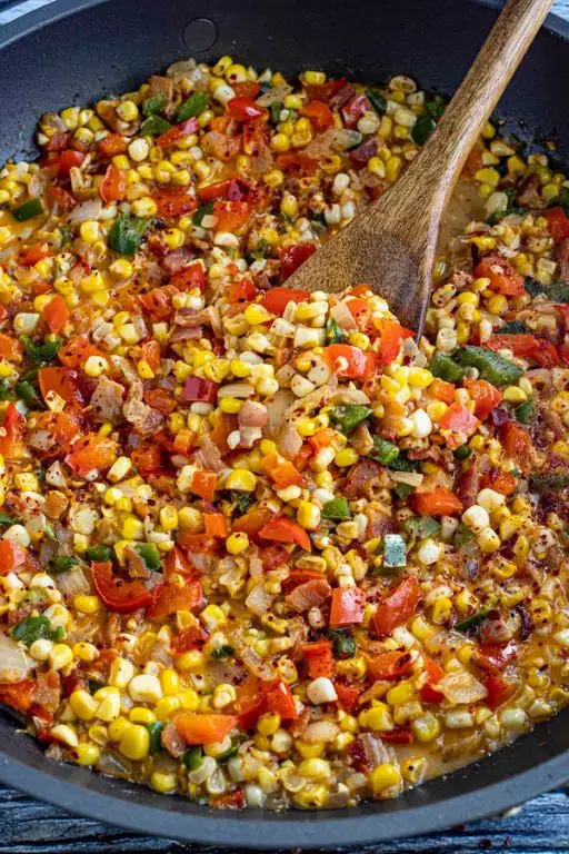Spicy Cajun Corn Maque Choux