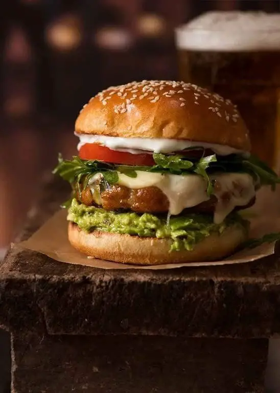 Spicy Chicken Burger with Avocado Mayo