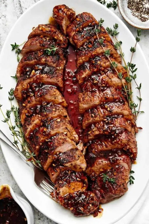 Spicy Honey Glazed Pork Sirloin