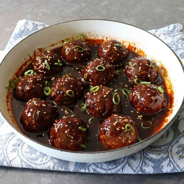Spicy Korean BBQ Meatballs