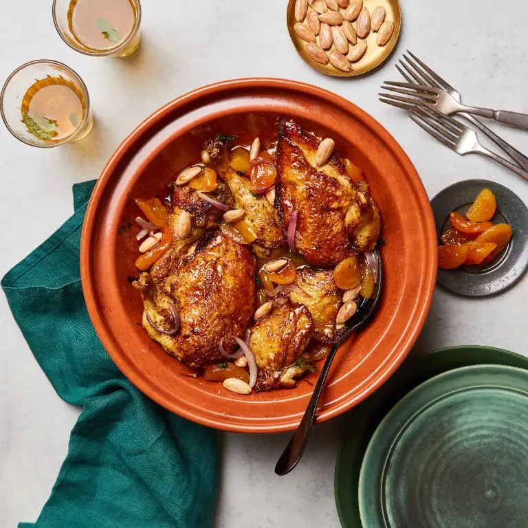 Spicy Kosher Chicken Tagine with Apricots