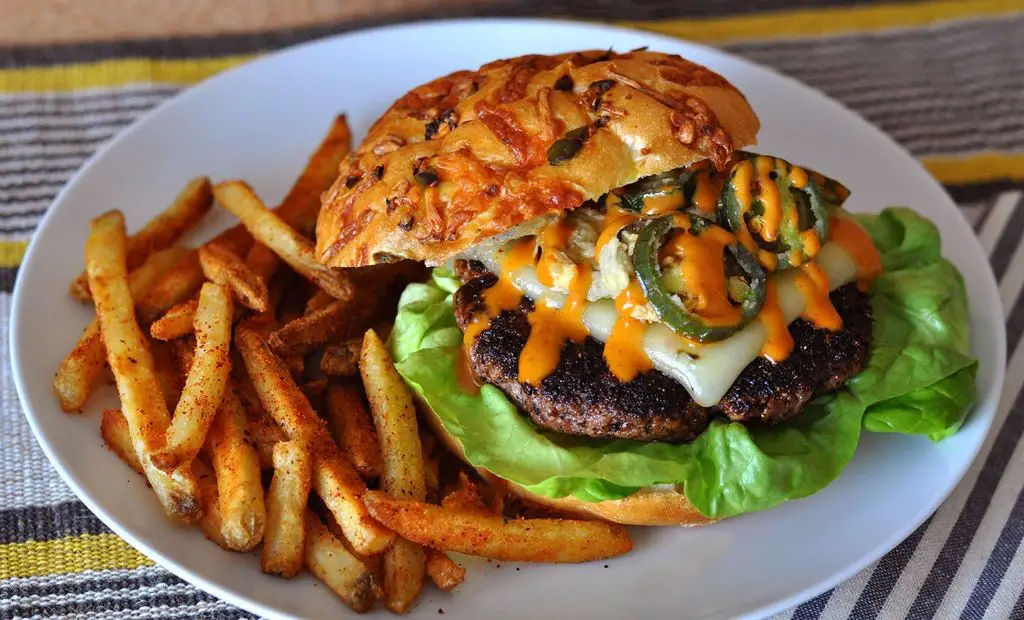 Spicy Krabby Patty with Jalapeños