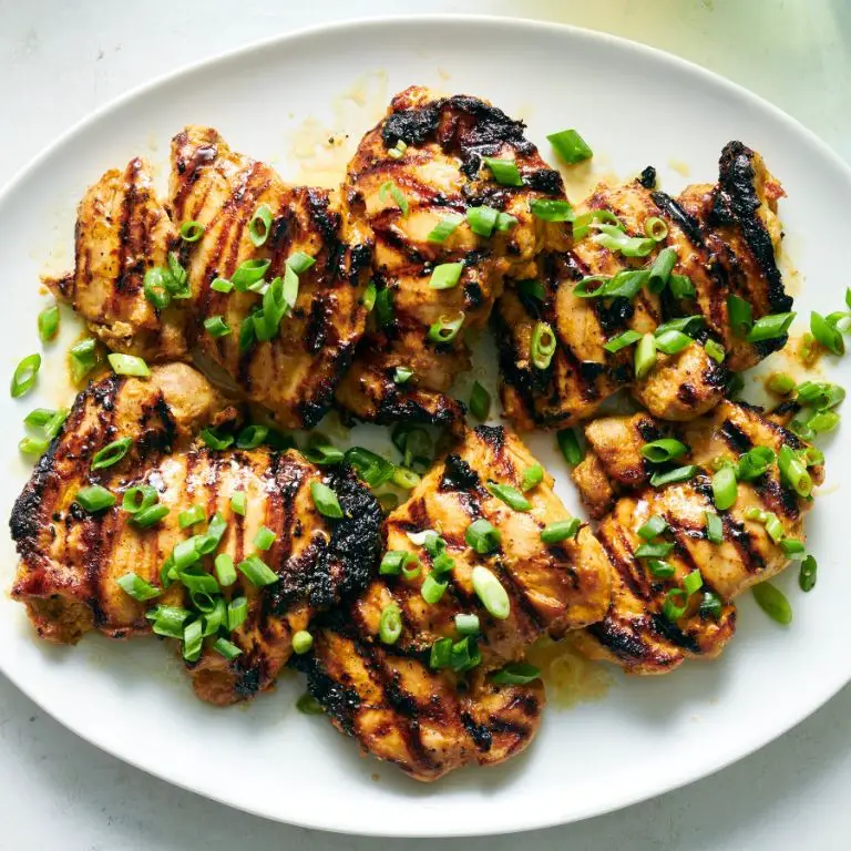 Spicy Mustard Grilled Chicken Thighs