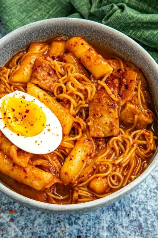Spicy Tteokbokki Ramen Fusion