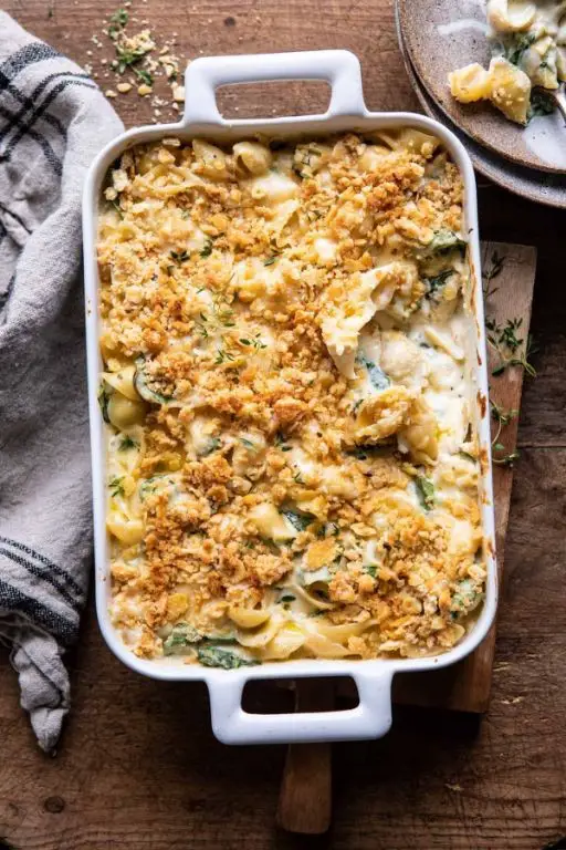 Spinach and Artichoke Macaroni Bake