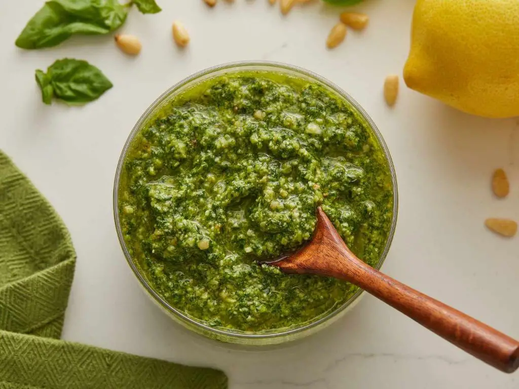 Spinach and Basil Pesto Sauce