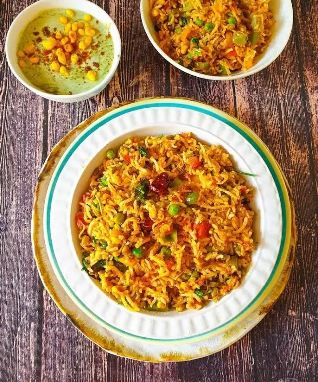 Sprouted Moong Pulao with Herbs