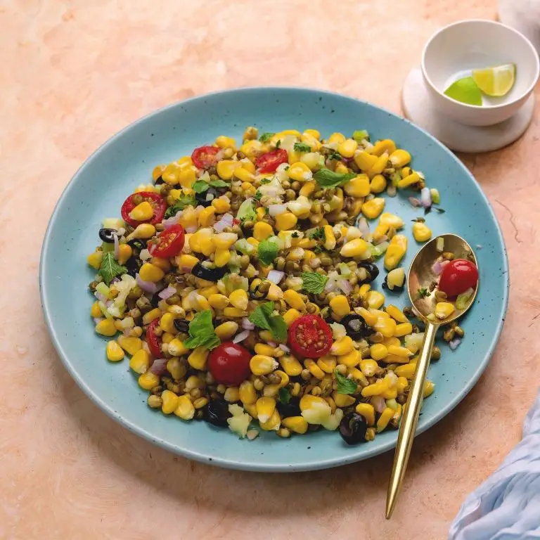 Sprouted Moong and Corn Salad
