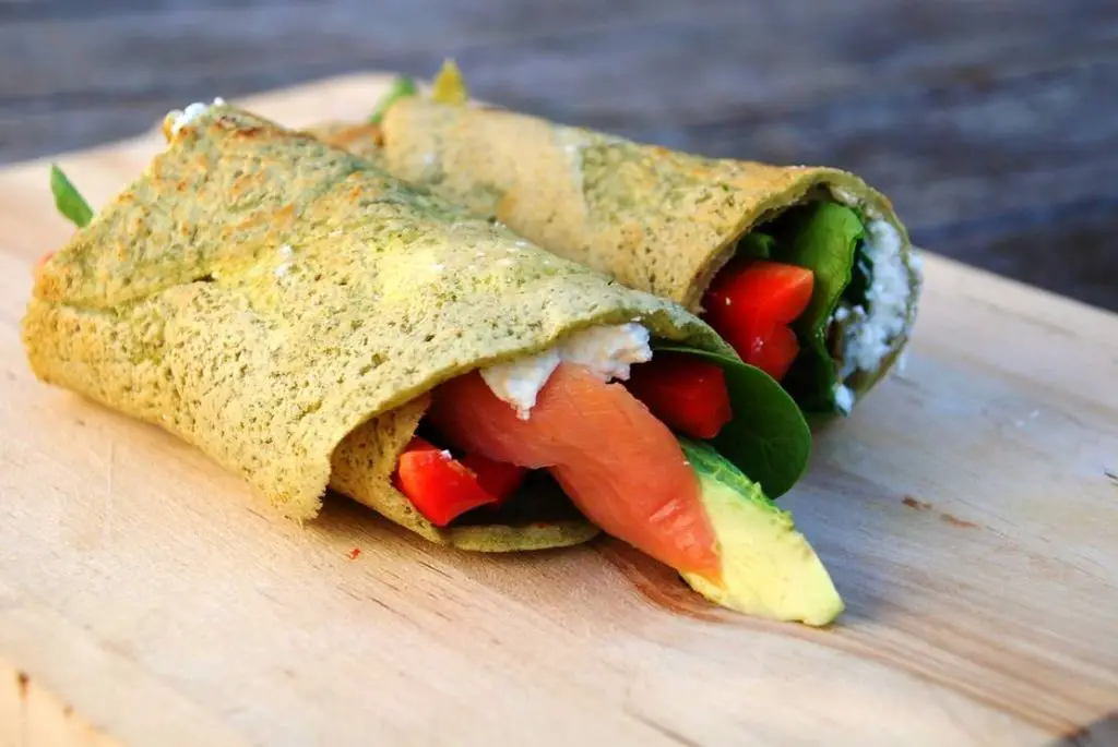 Sprouted Mung Bean and Avocado Wrap