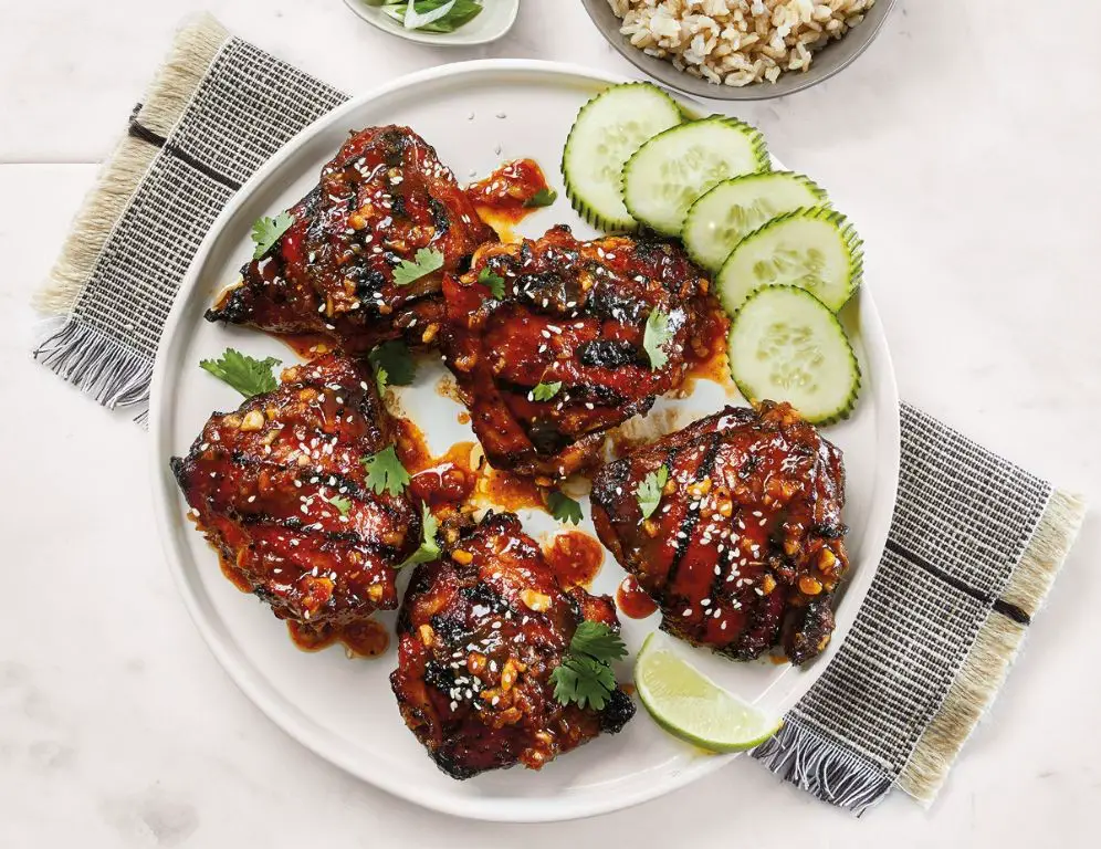 Sriracha Glazed Chicken Thighs