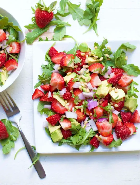 Strawberry Avocado Salad with Lime Dressing