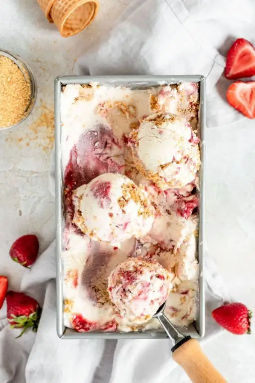 Strawberry Cheesecake Koji Ice Cream