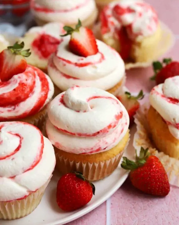 Strawberry Shortcake Mini Cupcakes