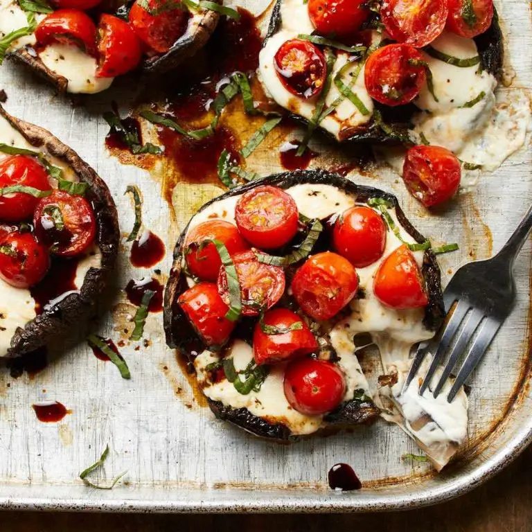 Stuffed Portobello Mushrooms with Fresh Mozzarella