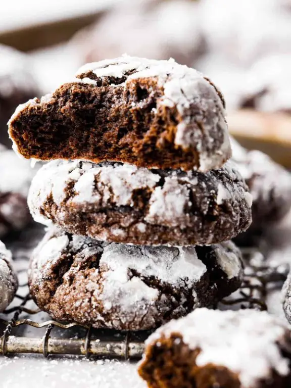 Swedish Chocolate Crinkle Cookies