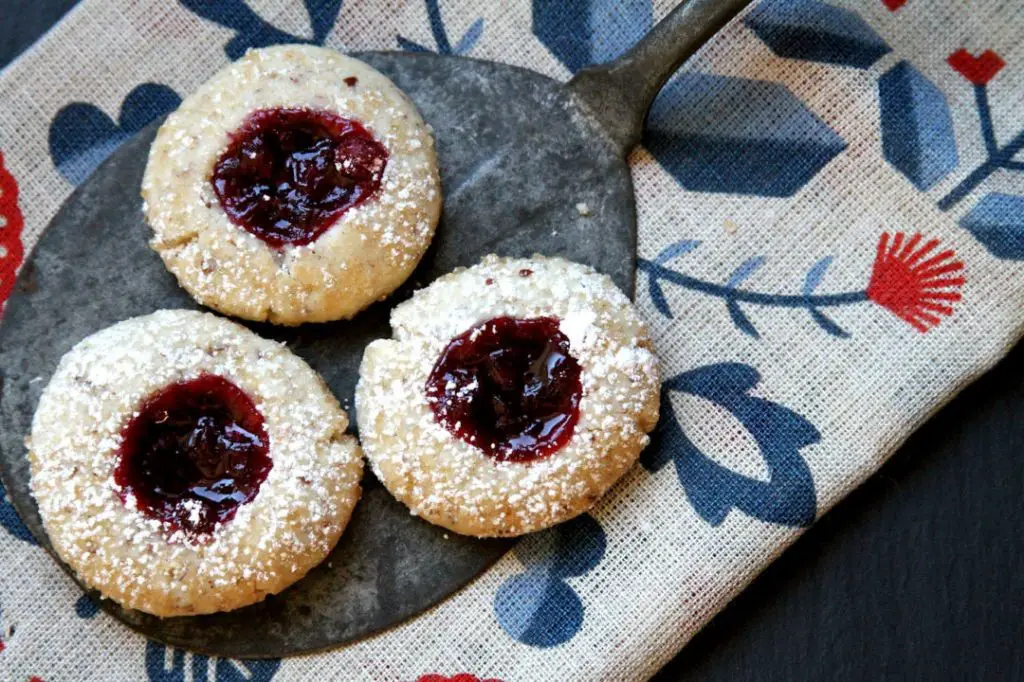Swedish Lingonberry Thumbprint Cookies
