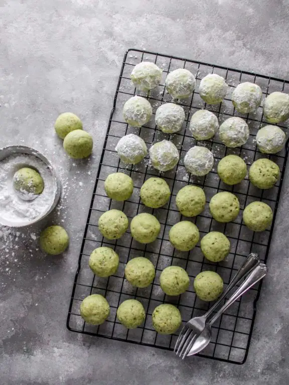 Swedish Pistachio Snowball Cookies