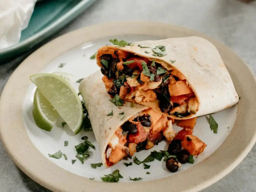Sweet Potato and Black Bean Burrito