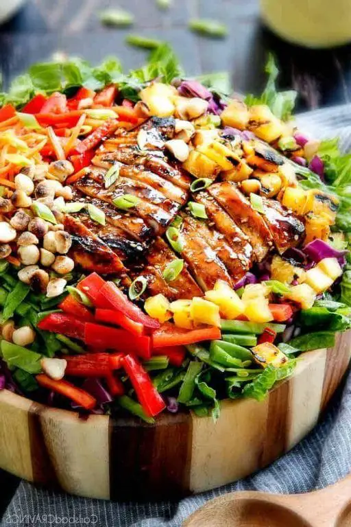 Teriyaki Chicken Salad with Sesame Dressing