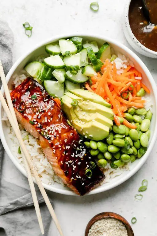 Teriyaki Salmon Rice Bowl