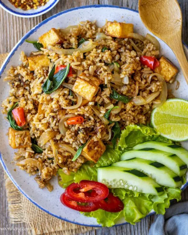 Thai Basil Fried Rice with Vegetables